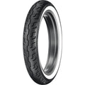 100/90-19 Dunlop Harley D401 Wide White Wall Front Tire