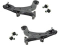 Control Arm and Sway Bar Link Kit 4 Piece - Compatible with 2001 - 2006 Hyundai Elantra 2002 2003 2004 2005