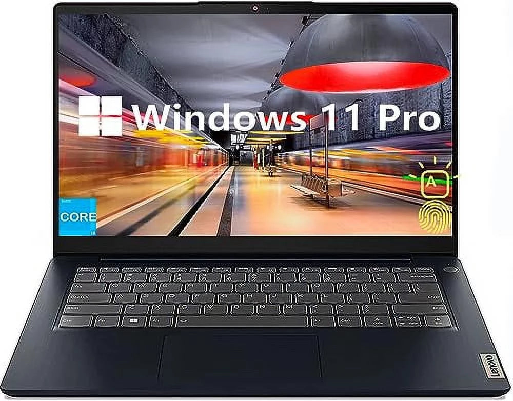 Lenovo IdeaPad 3i 14 Inch FHD Business Laptop, 12 Gen Intel Core i5-1235U, 24GB RAM, 1TB SSD, Backlit Keyboard, Fingerprint, SD Card Reader, USB-C, Windows 11 Pro, Abyss Blue, PCM
