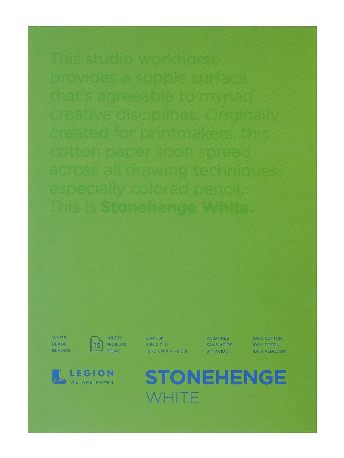 Stonehenge Drawing Pads 5 in. x 7 in., 15 sheets (pack of 2)