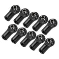 Uxcell M4xL20mm Lever Steering Linkage Tie Rod Ball Head Link Joint End Metal Black for RC Crawler Car Pack of 10