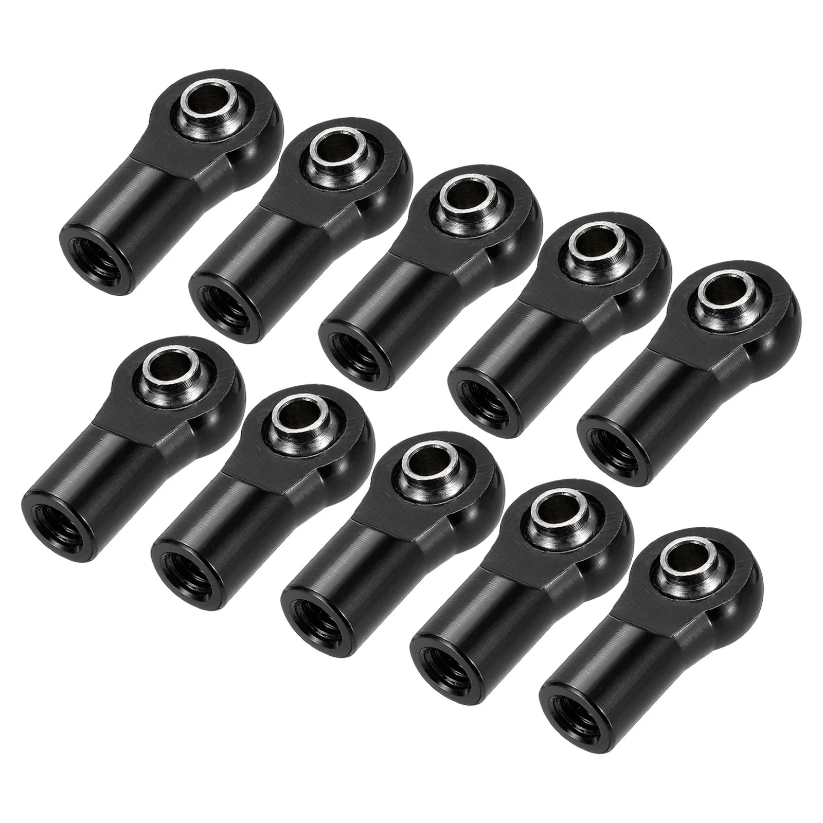 Uxcell M4xL20mm Lever Steering Linkage Tie Rod Ball Head Link Joint End Metal Black for RC Crawler Car Pack of 10