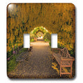 USA, Whidbey Island, Langley. Golden chain tree on a metal frame. double toggle switch lsp-205831-2