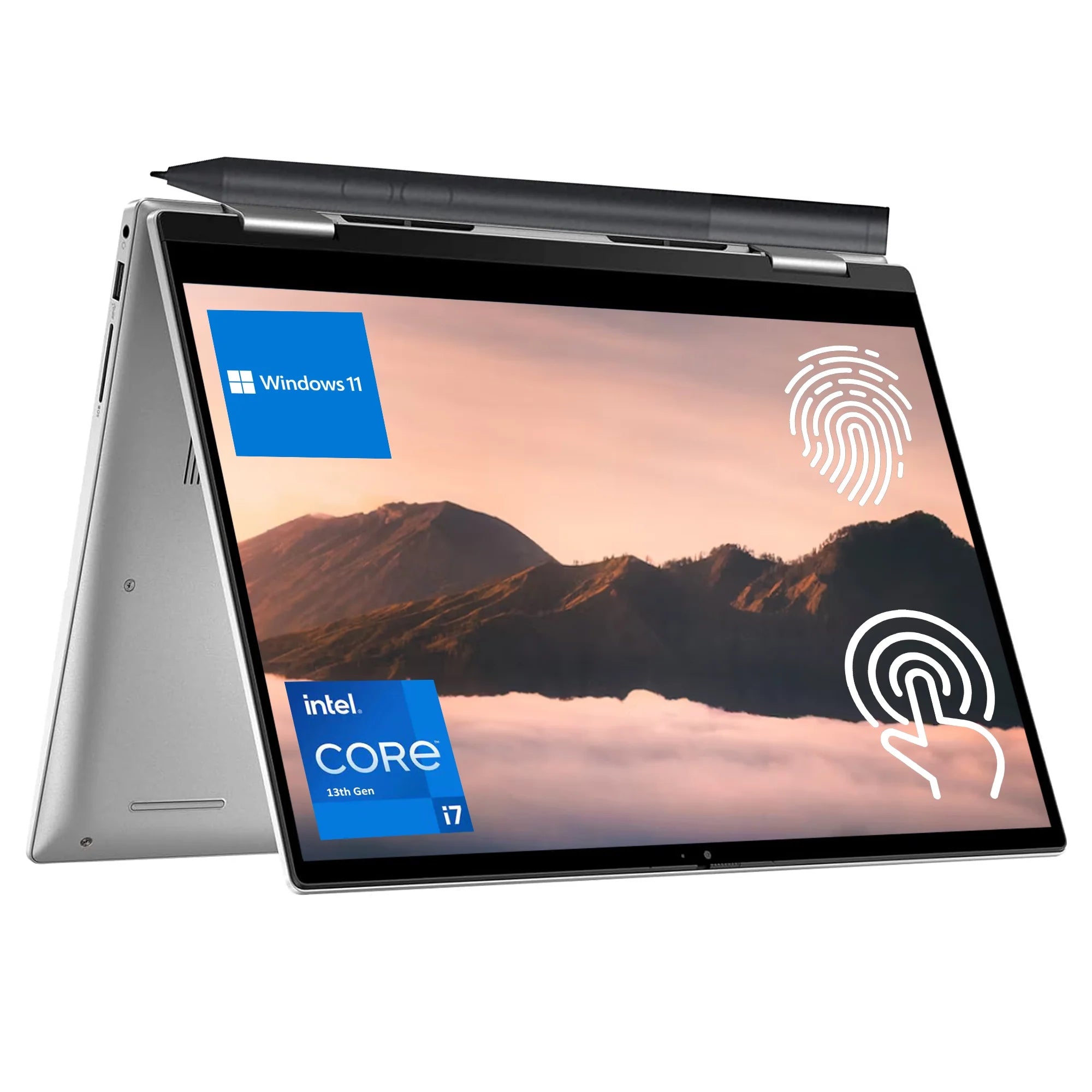 Dell Inspiron 2-in-1 Laptop, 14 FHD+ Touchscreen, Intel Core i7-1355U, 16GB RAM, 1TB SSD, FP Reader, Backlit KB, Wi-Fi 6, Dell Stylus Pen, Windows 11 Pro