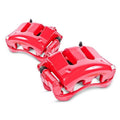 Power Stop Rear Pair of Red Powder Coated Calipers S2684B