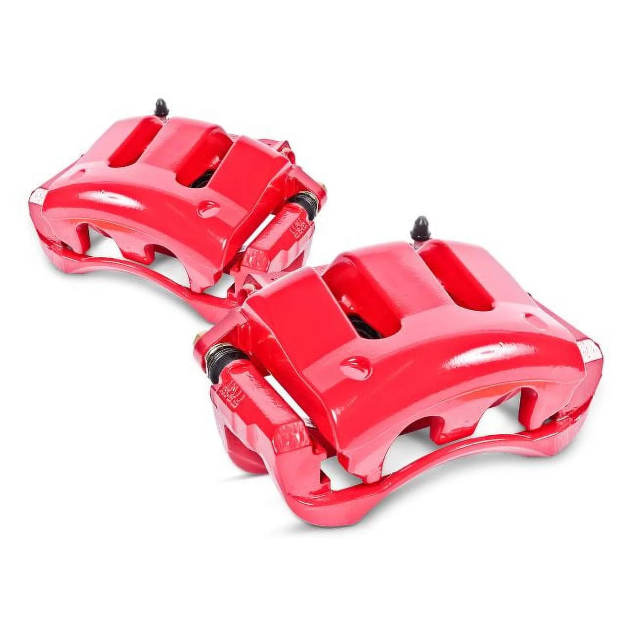 Power Stop Rear Pair of Red Powder Coated Calipers S2684B