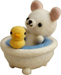 Wool Felting DIY Kit With Tools ¨C Bath Bear With Yellow Ducky In A Tub (With English ) ¨C Great Starter Kit Wfkit-ZZ-Bathbear-2