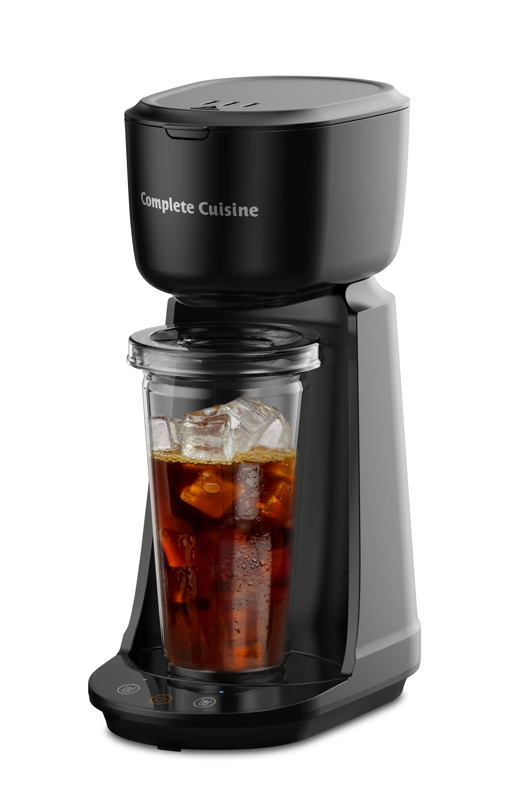 Single Serve Hot & Iced Coffee Maker with Travel cup and Straw Included