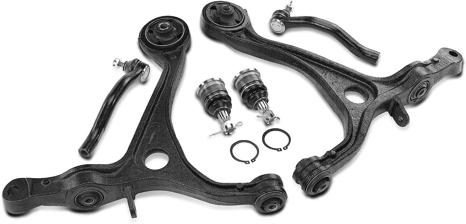 A-Premium Front Suspension Kit Control Arm Ball Joint Tie Rod End Compatible with Honda Accord 2003-2007 & Acura TSX 2004-2008 6-PC Set