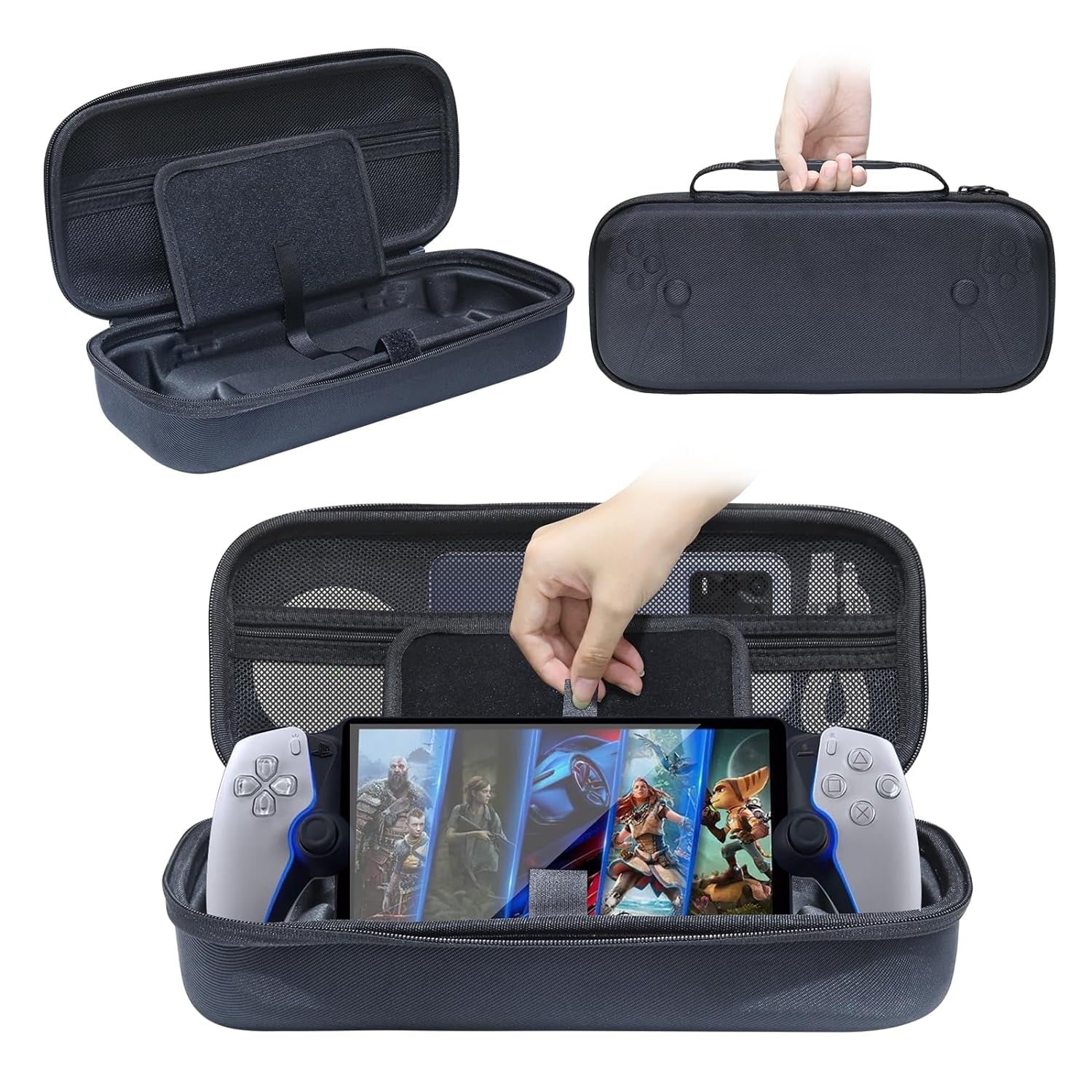 Frusde Hard Case for PS Portal, Portable Shockproof Anti-Collision Travel Carrying Case Storage Bag
