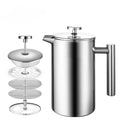 Stainless Steel French Press Coffee Maker 800ml Easy Clean Tea Pot with Filter