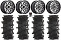 MSA Portal 14 Wheels Machined 28 Outlaw Max Tires Kawasaki Mule Pro FXT