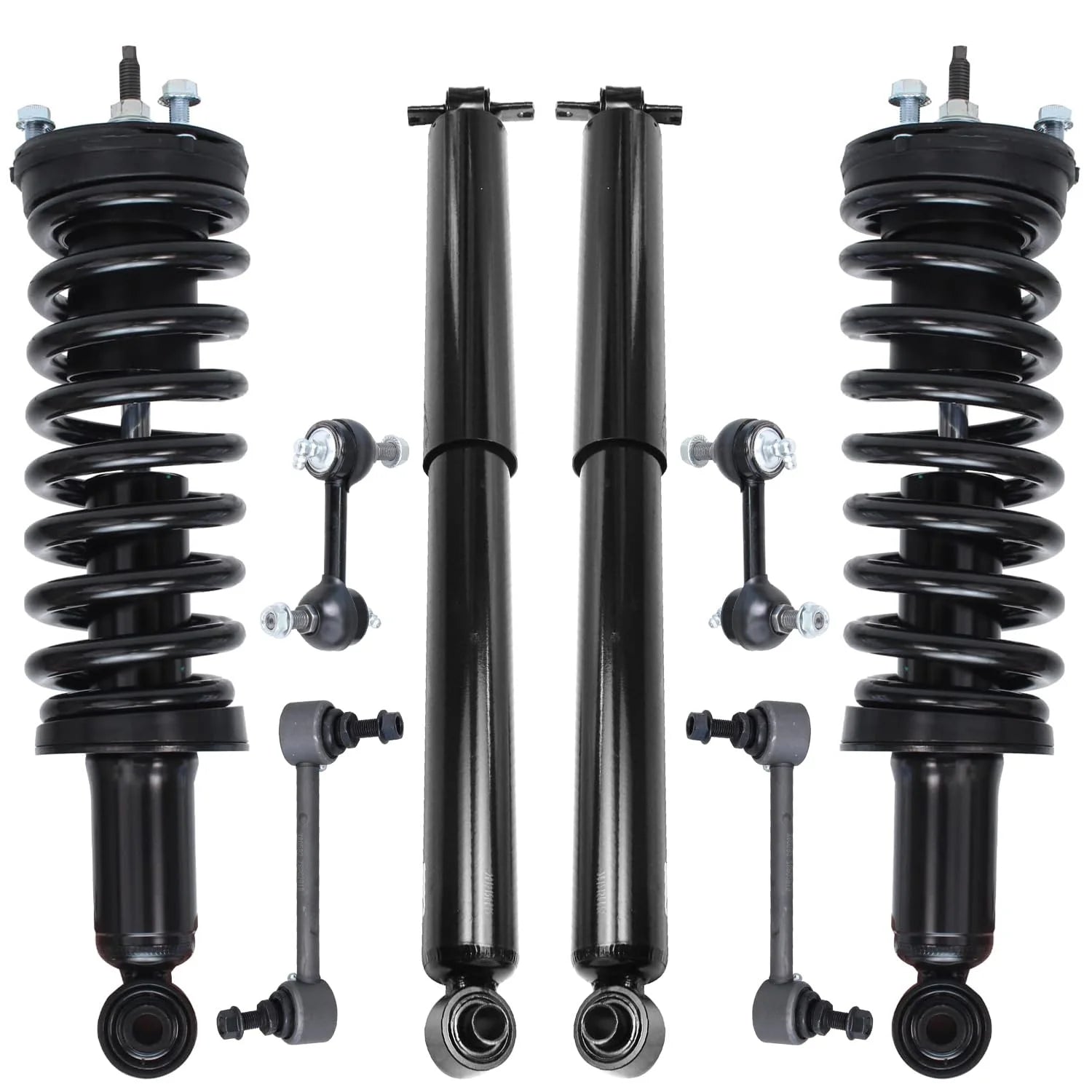 Detroit Axle - 2WD Front Struts Rear Shocks Sway Bars Replacement for 2004-2012 Chevy Colorado GMC Canyon