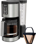 Programmable XL 14-Cup Coffee Maker PRO, Glass Carafe, Freshness Timer, with Permanent Filter - Black/Stainless Steel
