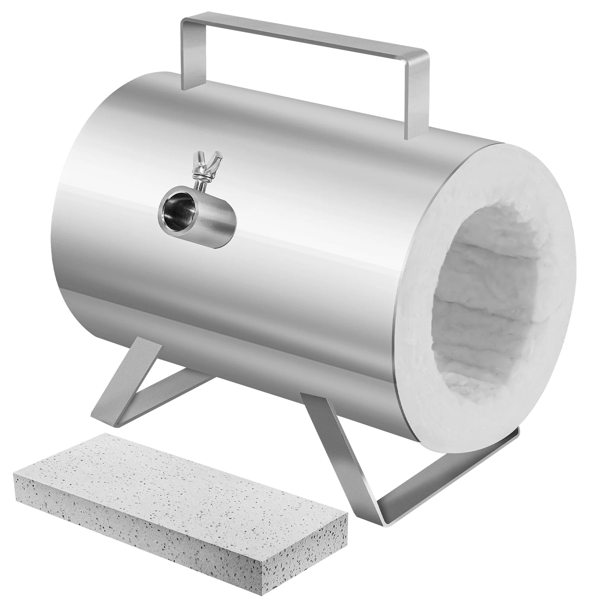 Stainless Steel Propane Forge Kit Smelting Furnace with Single Burner, Mini Size NY50