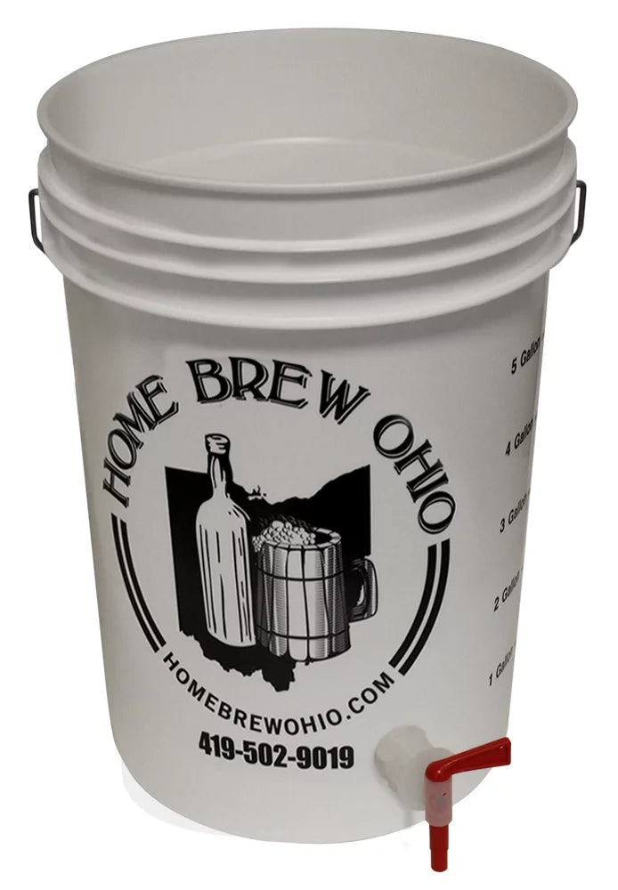 Home Brew Ohio 6.5 Gallon Bottling Bucket with Italian Spigot-No Lid
