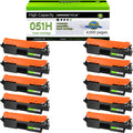 greencycle High Yield CRG051H Toner Cartridge Replacement Compatible for CANON 051 Black Toner Cartridge ImageCLASS MF264dw MF267dw MF269dw MF266dn MF263dn LBP162dw LBP161dn Printer (10PCS)
