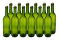 Home Brew Ohio 750ml Green Screw Cap Wine Bottles w/28mm Gold Metal Screw Caps