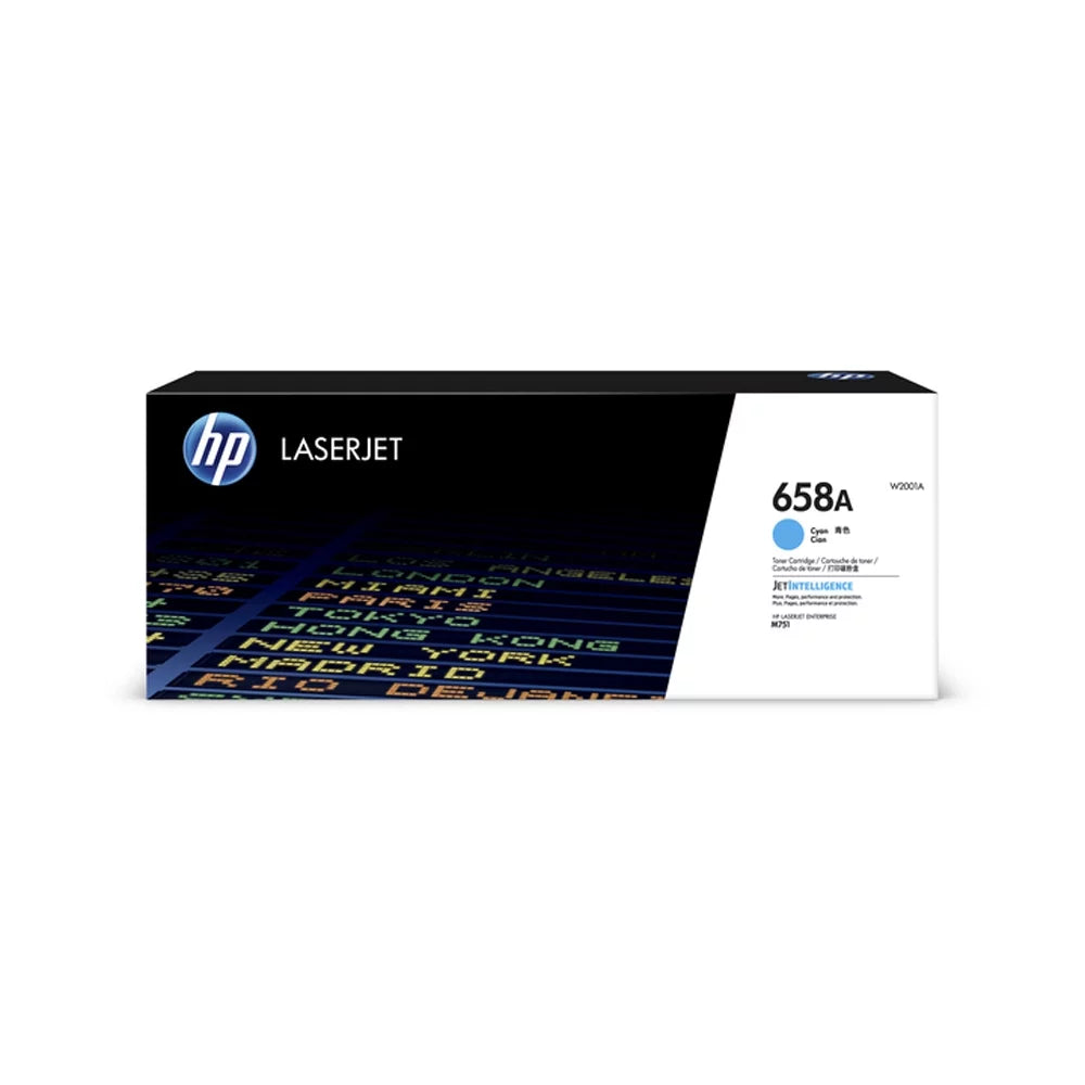 HP 658A (W2001A) Toner Cartridge, Cyan
