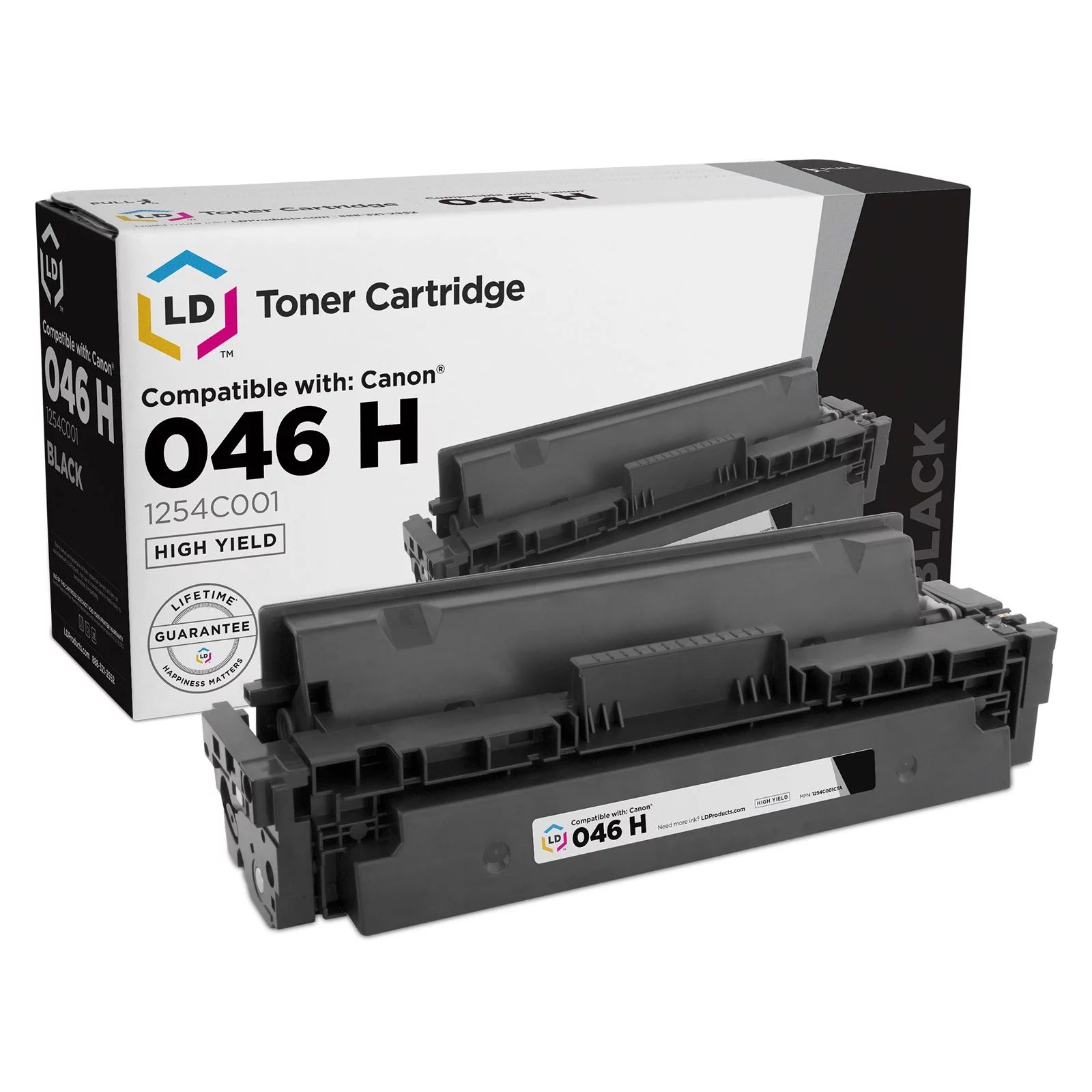 Canon 046H Compatible High Yield Black Toner Cartridge 1254C001 (6,300 Page Yield)