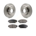 Transit Auto - Front Disc Brake Rotors And Semi-Metallic Pads Kit For Mazda 3 CX-3 Sport K8F-100624