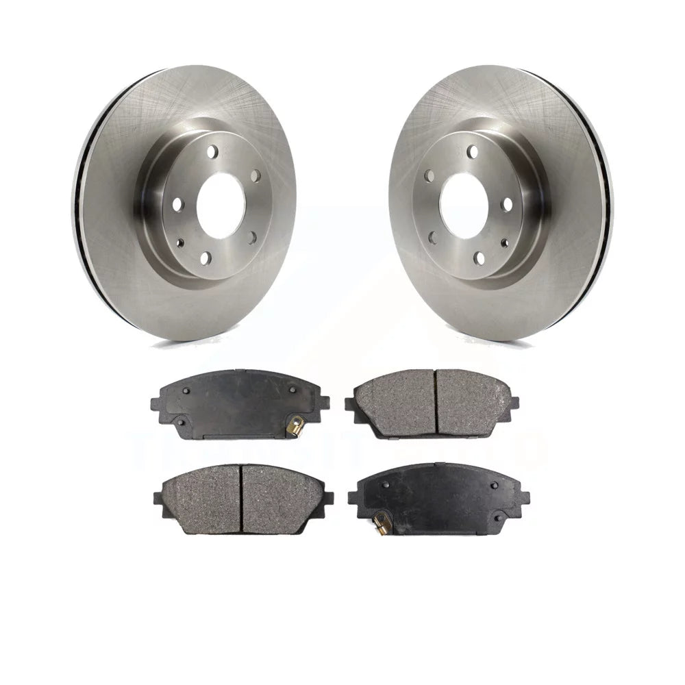 Transit Auto - Front Disc Brake Rotors And Semi-Metallic Pads Kit For Mazda 3 CX-3 Sport K8F-100624