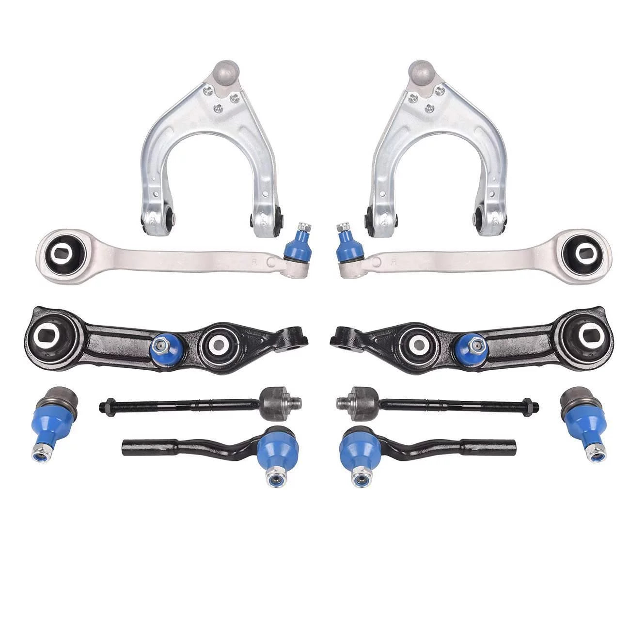 12Pcs Control Arms Tie Rod Ends Suspension Kit For Mercedes-Benz W211 E320 E350 Fits select: 2006 MERCEDES-BENZ CLS 500C, 2007-2008 MERCEDES-BENZ CLS 550