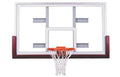 First Team Competitor Upgrade Package Steel-Glass Gymnasium Backboard44; Rim & Pad Upgrade Package- Maroon