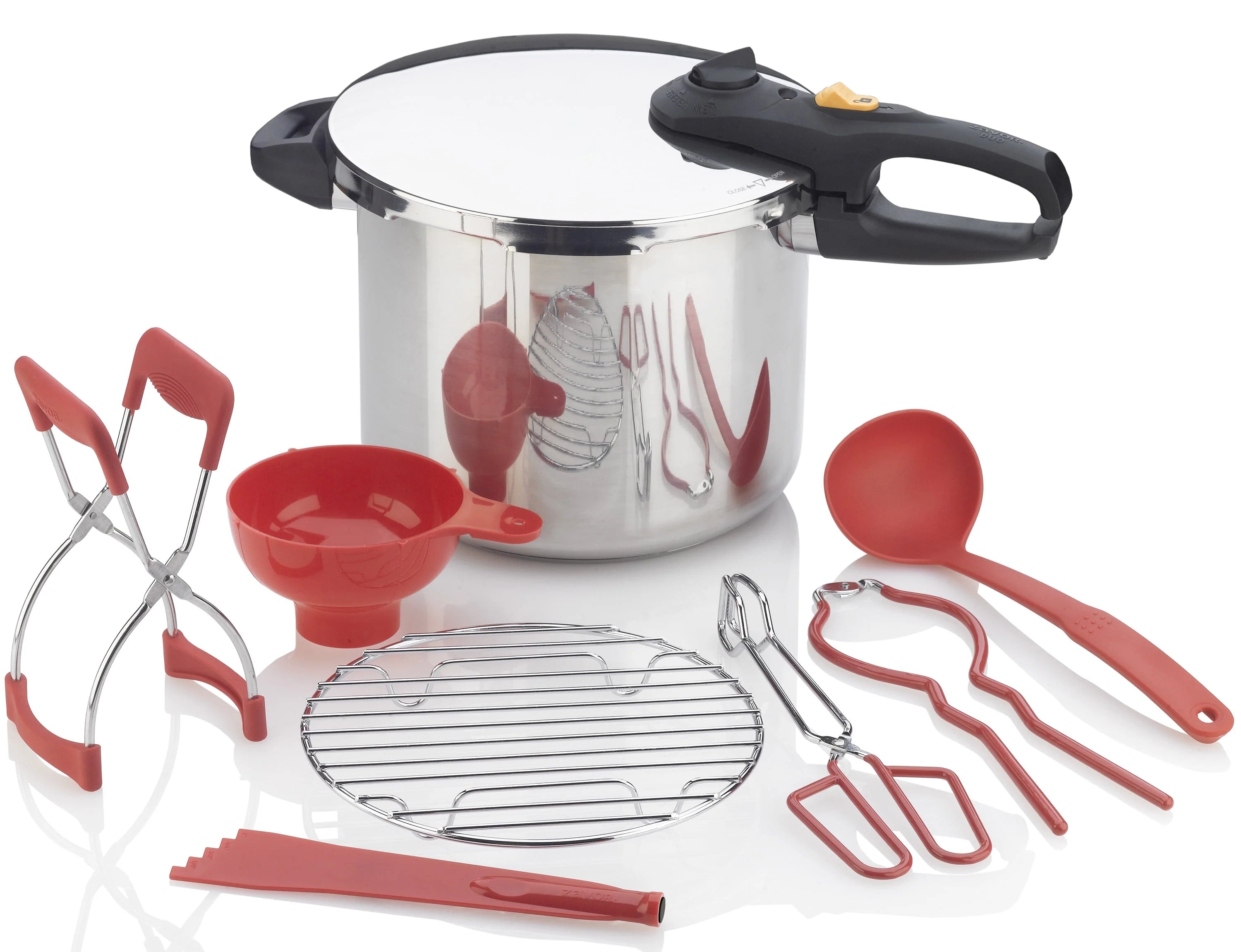Zavor DUO 8pc Pressure Canning Set - 10 Qt Pressure Cooker and Home Canning Kit