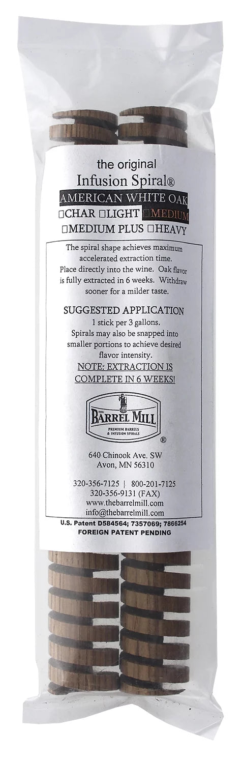 American Oak Infusion Spirals - Medium Toast by Midwest Home brewing and Wine...