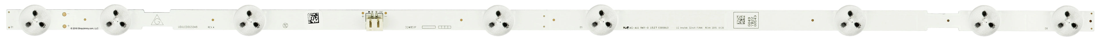 Magnavox UDULED0GS049/BGB0F2A010J1 LED Strip/Bar for 32ME303V/F7 A (ME3 Serial)