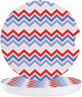 FMSHPON Simple Design Ripple Pattern Set of 6 Car Coaster for Drinks, Absorbent Ceramic Stone Coasters Cup Mat with Cork Base for Home Kitchen Room Coffee Table Bar Decor