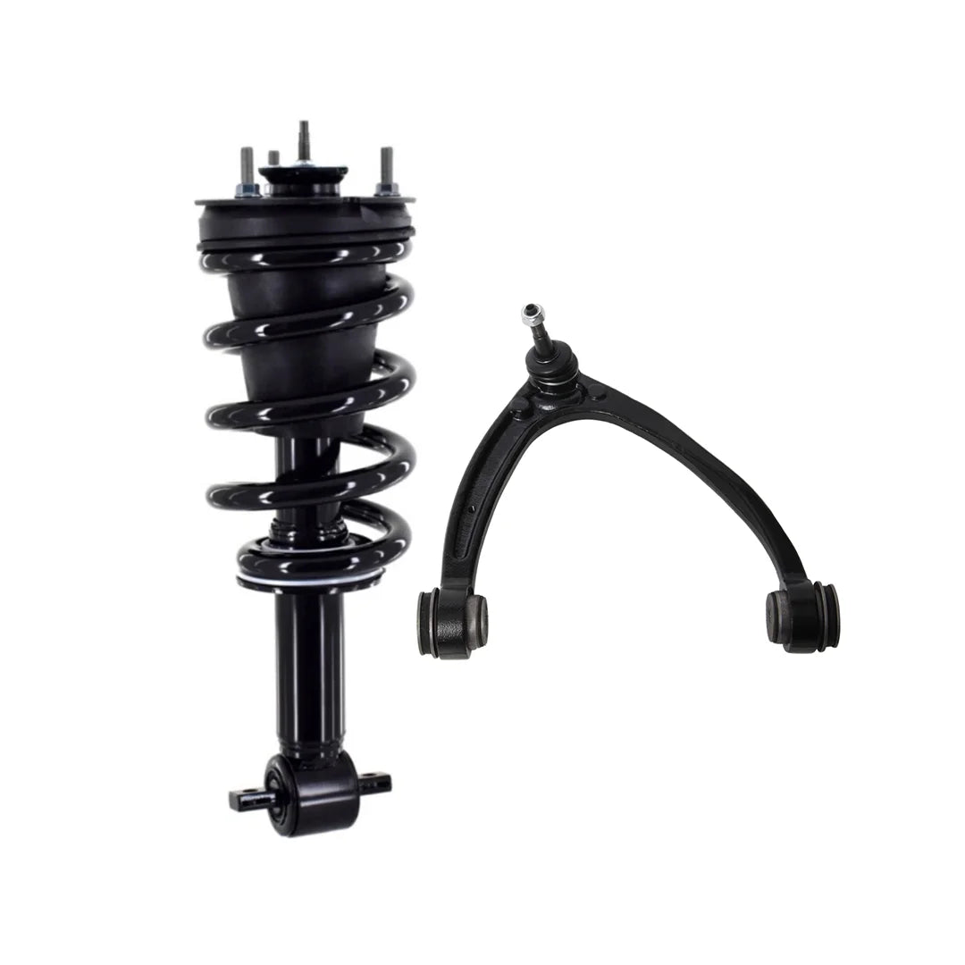 Front Right Upper Control Arm Ball Joint-Quick Complete Strut-Coil Spring Assembly For 2014-2016 Chevrolet Silverado 1500 V6