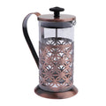 Coffee Maker (1cup / 2cup, 1), 304 Stainless Steel with 3 Filter Screens, Durable easy to clean Resistant Glass