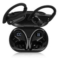 UrbanX over the ear headphones wireless Bluetooth with Earhooks Built-in Mic, 200H Playtime, Immersive Sound, Quick-Pair, Secure Fit, IPX7 Waterproof, Compatible With Samsung Galaxy S20 5G - Black