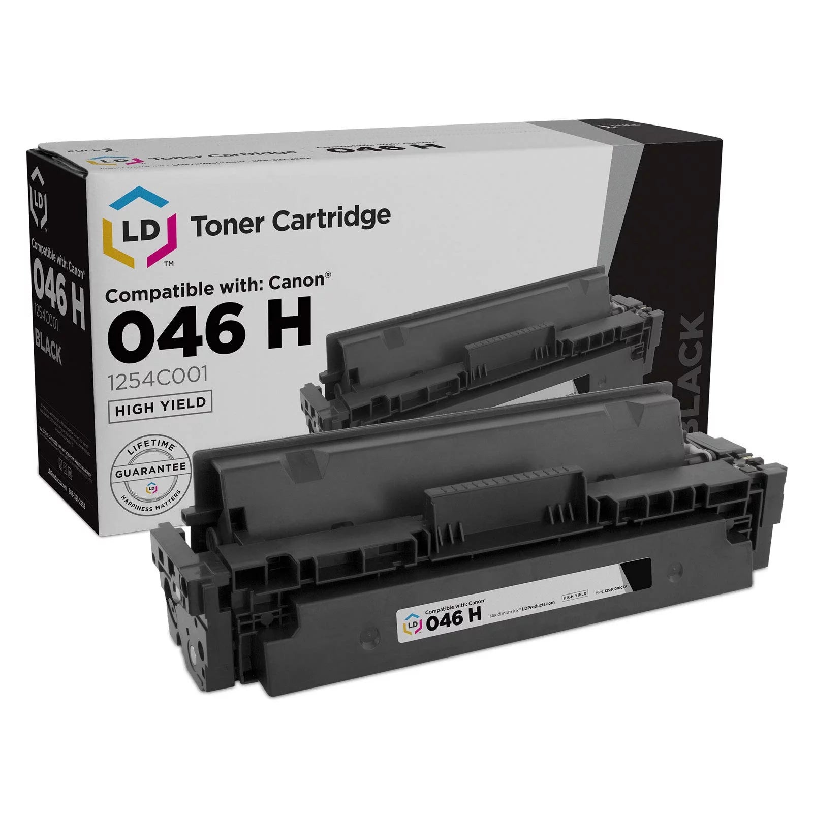 LD Products Compatible Toner Cartridge Replacement for Canon 046H 1254C001 High Yield (Black)