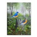 Trademark Fine Art 'Spring Bluebirds' Canvas Art by Robert Wavra