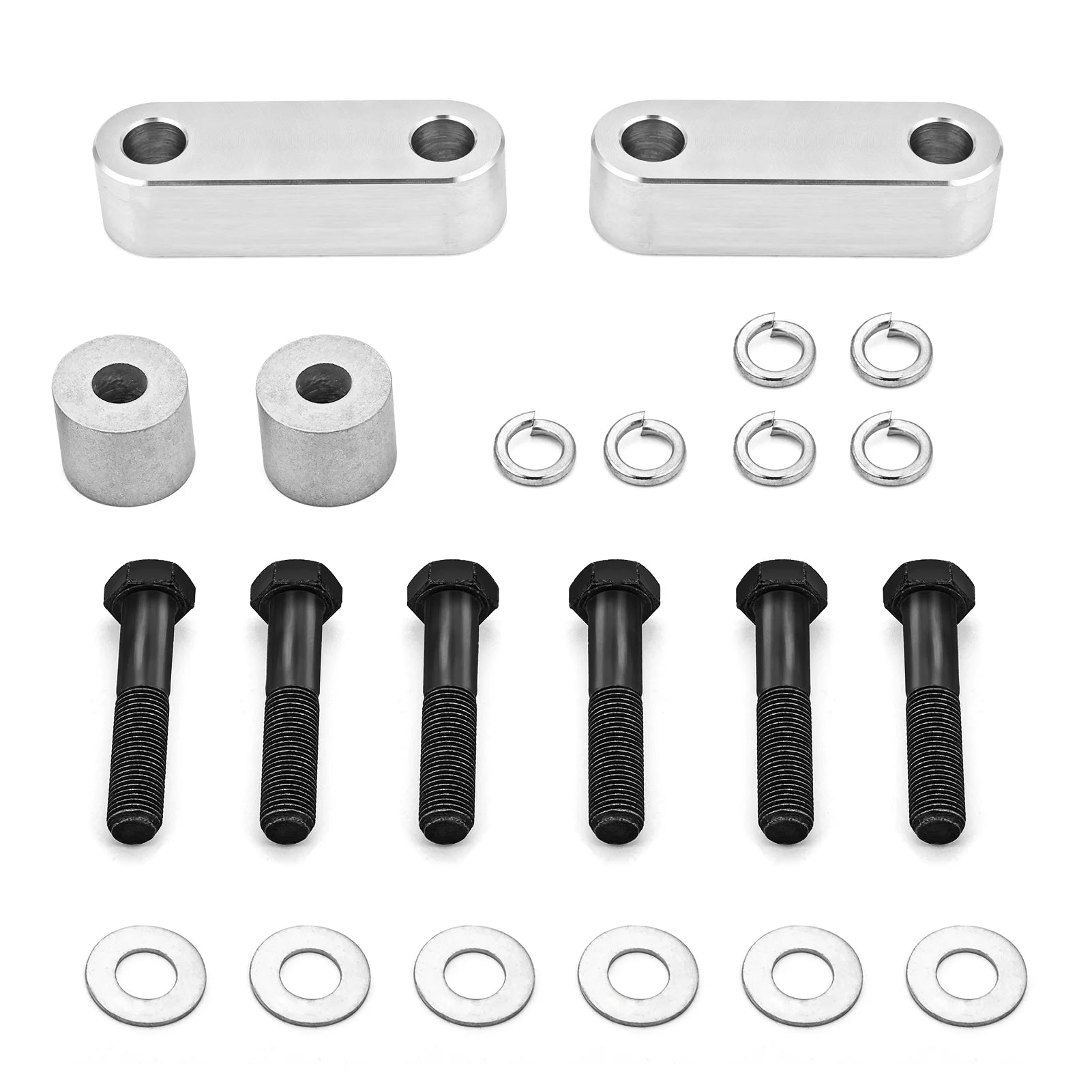 WEISEN- Chrome Aluminum Rear 1 Trailing Arm Spacers Kit for Subaru Forester Impreza Legacy Outback