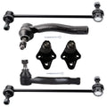 Teledu For 03-08 Toyota Corolla 6Pc Lower Ball Joint Outer Tie Rod End Sway Bar Kit
