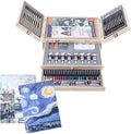 Professional Art Set 85 Piece with 3 x 50 Page Drawing Pad, Deluxe Art Set in Portable Wooden Case-Painting & Drawing Set Professional Art Kit for Kids, Teens and Adults/Perfect Gift