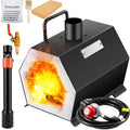 BENTISM Propane Forge Portable, Portable Single Burner Knife and Tool Making Farrier Forg, Large Capacity Blacksmith Farrier Forges, Gas Forging Tools and Equipment,  Mini Furnace Blacksmithing