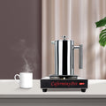 ZhdnBhnos 80W Electric Commercial Coffee Warmer Single Burner Hot Plate Tea Water Heating Plate for Cafe, Buffet, Event