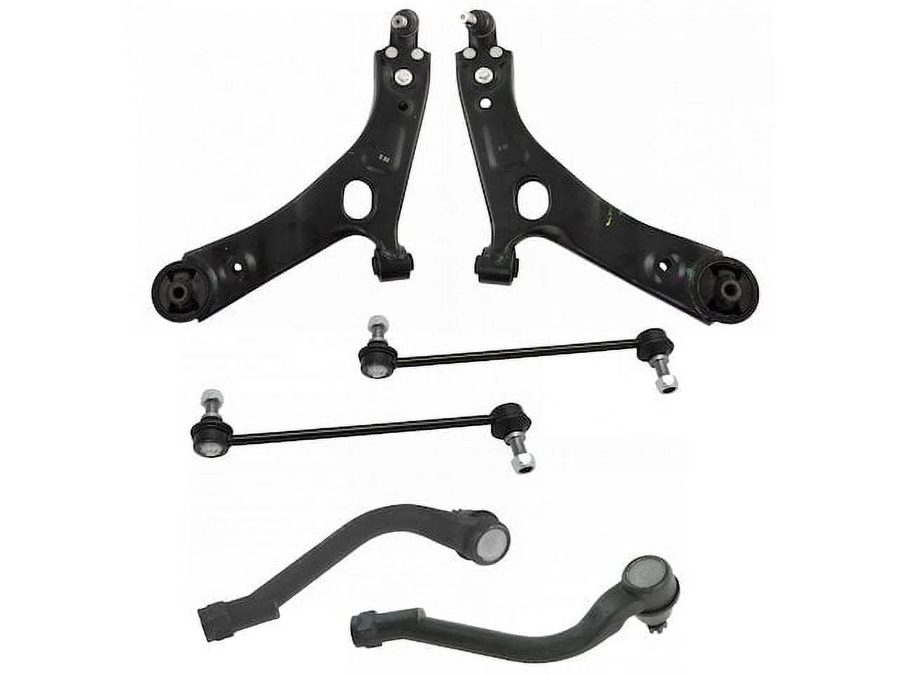 Front Control Arm Ball Joint Tie Rod and Sway Bar Link Kit 6 Piece - Compatible with 2010 - 2013 Hyundai Tucson 2011 2012