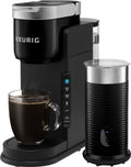 Single Serve Coffee Maker and Frother - Black