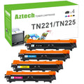 AAZTECH 4-Pack Compatible Toner Cartridge for Brother TN221 TN225 TN-221BK TN-225C TN-225Y TN-225M Printer Ink (Black,Cyan,Magenta,Yellow)