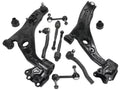 Front Control Arm Kit with Ball Joints and Tie Rods - 8 Piece - Compatible with 2007 - 2014 Lincoln MKX 3.5L / 3.7L V6 Naturally Aspirated 2008 2009 2010 2011 2012 2013