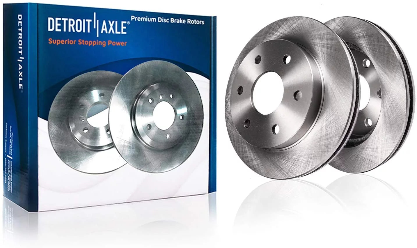 Detroit Axle - Front Brake Rotors for 6-Lug 2003-2009 Toyota 4Runner Lexus GX470 Brake Rotors Replacement Brakes: 13.3 Rotors
