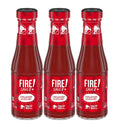 Taco Bell Fire Sauce Glass Bottle, 7.5 OZ 3-pack
