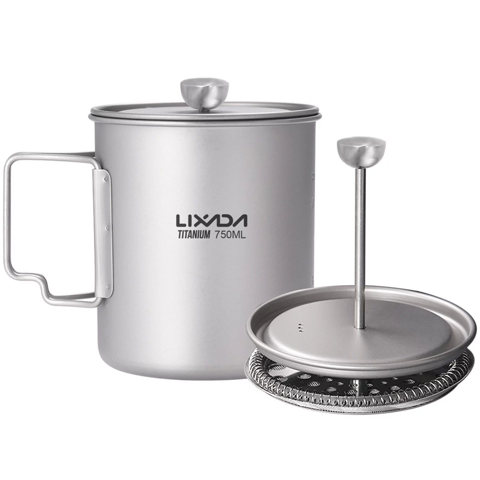 Lixada Titanium Cup,Cup 750ml Maker With Lid French Press With LidCoffee Cup Coffee Maker With Press Pot Coffee Buzhi Rookin Pot. Eryue