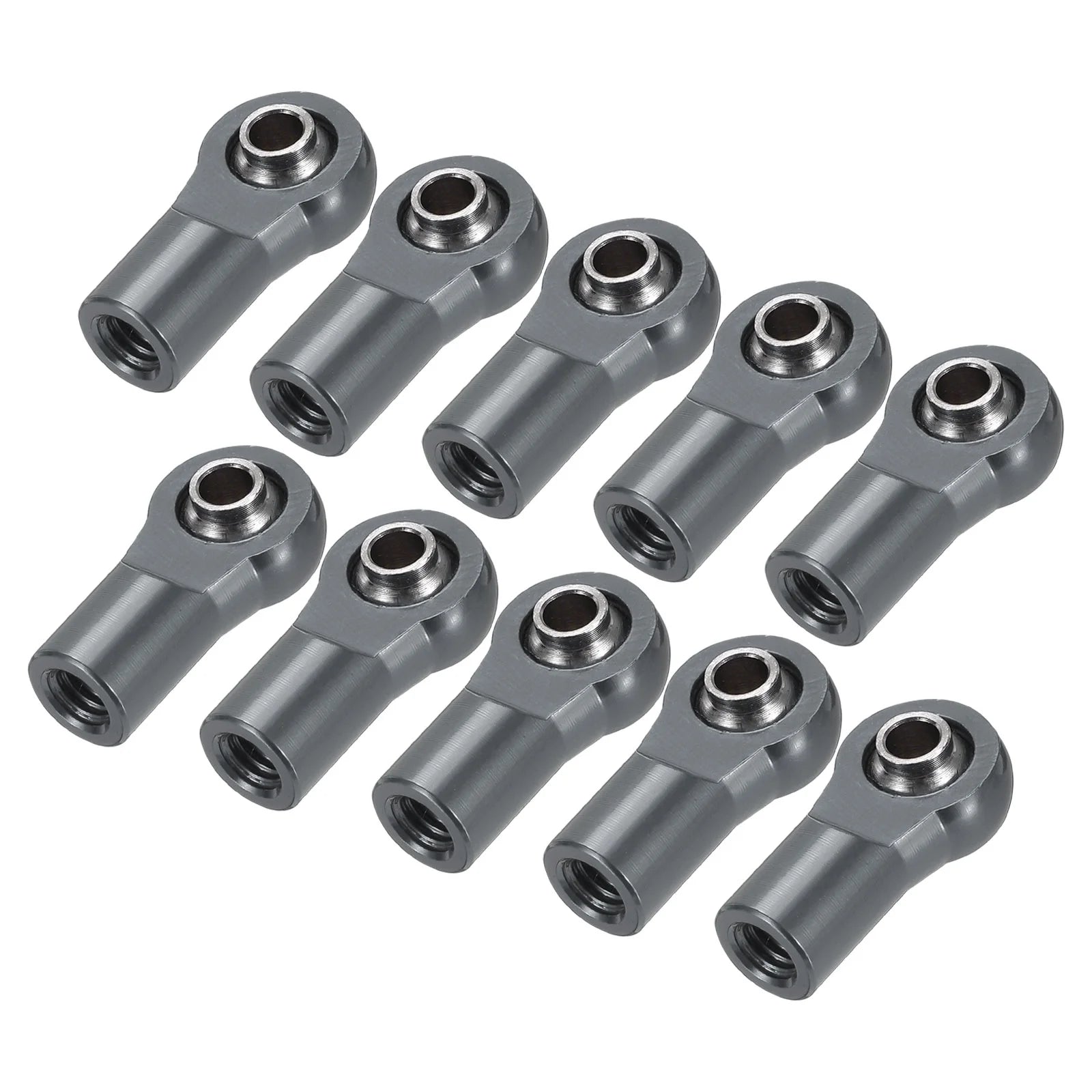 Uxcell M4xL20mm Lever Steering Linkage Tie Rod Ball Head Link Joint End Metal Grey for RC Crawler Car Pack of 10
